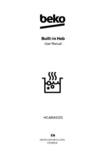 Manual BEKO HCLW64222S Hob