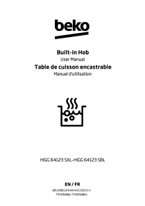 Manual BEKO HIGG 64123 SBL Hob