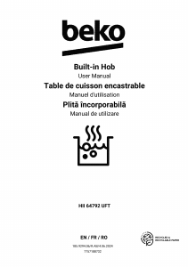 Manual BEKO HII 64792 UFT Plită