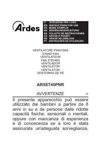 Manuale Ardes AR5ST40PNR Ventilatore
