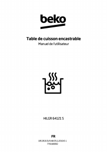 Mode d’emploi BEKO HILGR 64121 S Table de cuisson