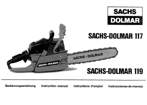 Bedienungsanleitung Dolmar 119 Kettensäge