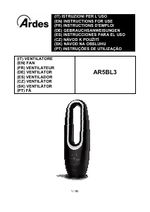 Manuale Ardes AR5BL3 Ventilatore