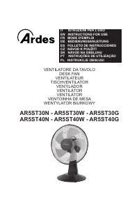 Manual de uso Ardes AR5ST40G Ventilador