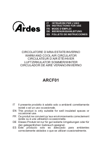 Manuale Ardes ARCF01 Ventilatore