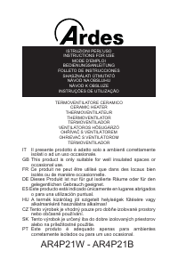 Használati útmutató Ardes AR4P21B Ventilátor