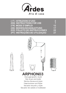 Bruksanvisning Ardes ARPHON03 Hårtork