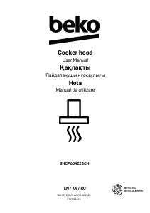 Manual BEKO BHCP65422BCH Hotă