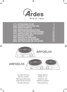 Manual de uso Ardes ARFOEL05 Placa