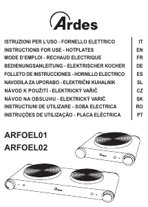 Manuale Ardes ARFOEL02 Piano cottura