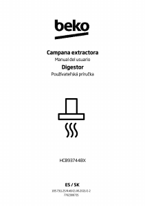 Manual de uso BEKO HCB93744BX Campana extractora