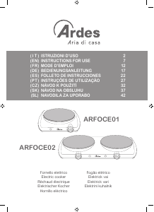 Manuale Ardes ARFOCE02 Piano cottura