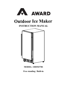 Manual Award ODIM378S Ice Cube Maker