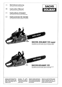 Manual Dolmar 143 Chainsaw