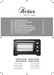 Εγχειρίδιο Ardes AR6239PB Φούρνος