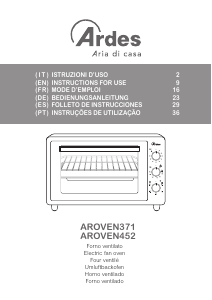 Bedienungsanleitung Ardes AROVEN452 Backofen