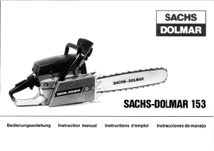 Manual Dolmar 153 Chainsaw