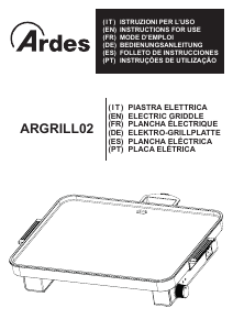 Manual de uso Ardes ARGRILL02 Parrilla de mesa