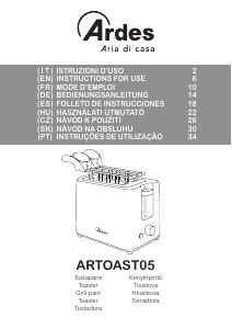 Manuál Ardes ARTOAST05 Toustovač