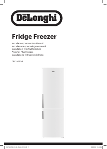 Käyttöohje DeLonghi DNF186W24E Jääkaappipakastin