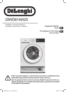 Manual DeLonghi DIWD814W25 Washer-Dryer