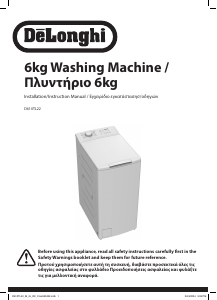 Bruksanvisning DeLonghi D610TL22 Tvättmaskin