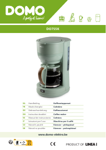 Manuale Domo DO755K Macchina da caffè