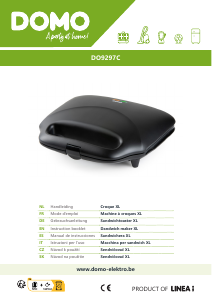 Manual Domo DO9297C Contact Grill