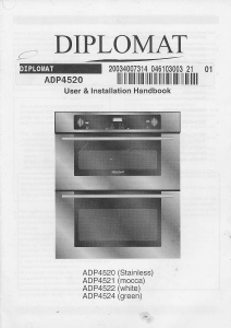 Manual Diplomat ADP4520 Oven