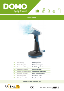 Manuale Domo DO1154S Vaporizzatore indumenti