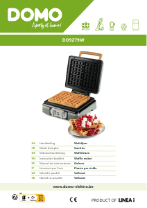 Manuál Domo DO9279W Vaflovač