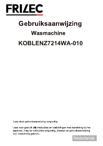 Mode d’emploi Frilec KOBLENZ7214WA-010 Lave-linge