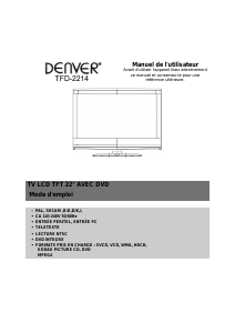 Mode d’emploi Denver TFD-2214 Téléviseur LCD