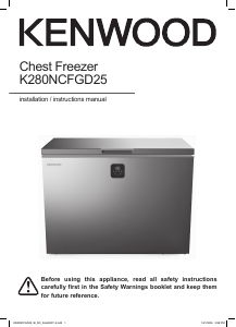 Manual Kenwood K280NCFGD25 Freezer