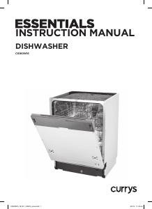 Manual Currys Essentials CID60W16 Dishwasher