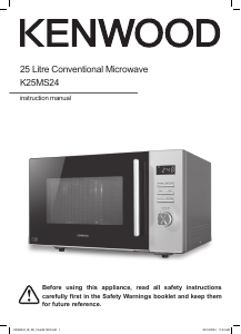 Bruksanvisning Kenwood K25MS24 Mikrovågsugn