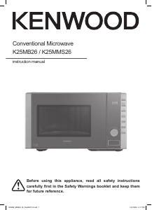 Bruksanvisning Kenwood K25MB26 Mikrovågsugn