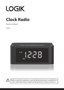 Manual Logik LCRB25 Alarm Clock Radio