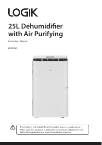 Bruksanvisning Logik L25DHA25 Avfuktare