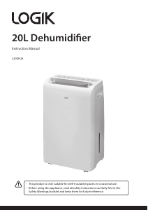 Bruksanvisning Logik L20DH24 Avfuktare