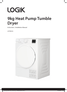 Bruksanvisning Logik LHP9W25A Torktumlare