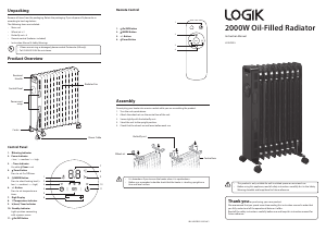 Bruksanvisning Logik L20DOR25 Värmefläkt