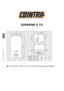 Handleiding Cointra Supreme 11 E TS B Geiser