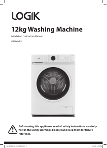 Handleiding Logik L1214WMB25 Wasmachine