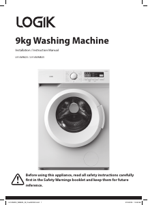Handleiding Logik L914WMB25 Wasmachine