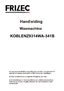Manual Frilec KOBLENZ9314WA-341B Washing Machine