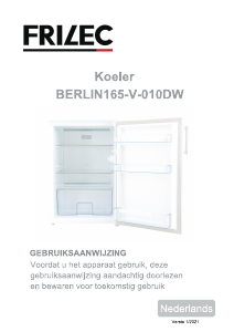 Bedienungsanleitung Frilec BERLIN166-V-010CW Kühlschrank