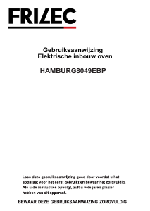 Manual Frilec HAMBURG8049EBP Oven