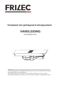 Handleiding Frilec KOLN8083-030 Kookplaat
