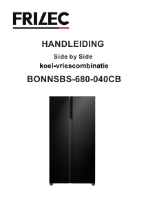 Mode d’emploi Frilec BONNSBS-680-040CB Réfrigérateur combiné